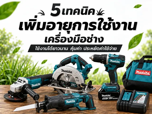 5 เทคนิคเพิ่มอายุการใช้งานเครื่องมือช่าง