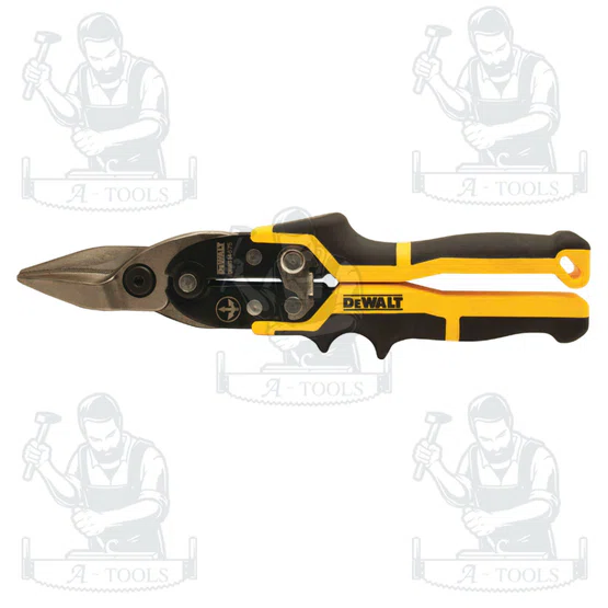 DEWALT กรรไกรตัดสังกะสี รุ่น DWHT14675-0 ERGO Aviation Snip หัวตรง สปริงเกลียว 2 ชั้น ของแท้ 100% พร้อมส่ง 4