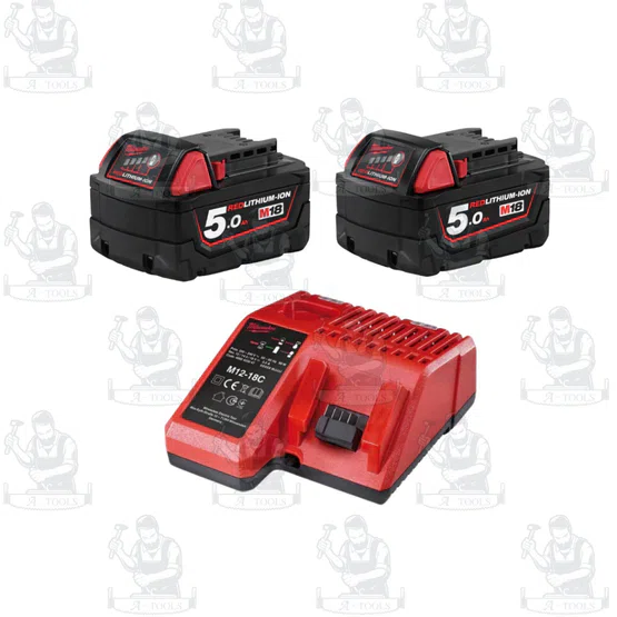 + + Milwaukee ชุดคอมโบสำหรับช่างไฟ 18V รุ่น M18 FPP2AC3-502LR รับประกัน1ปี 5