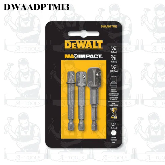 DEWALT ตัวแปลงหัวไขควงเป็นบล็อก รุ่น DWA12ADPTMI สามารถใช้ได้ทั้งกับเครื่องมือช่างไฟฟ้าแบบกระแทก ของแท้ 5