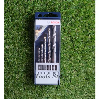 BOSCH ชุดดอกสว่าน เจาะปูน บ๊อซ รุ่น CLY-2 blue box 5pcs 2608578781 ดอกเจาะปูนก้านกลม CYL2 Blue Box set 4/5/6/8/10 ของแท้ 5