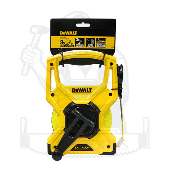 DeWALT เทปวัดสาย ไฟเบอร์กลาส 30เมตร รุ่น DWHT34066 สายวัดหุ้มด้วยไฟเบอร์กลาส DWHT34066-30 **ส่งเร็ว ของแท้100%** 5