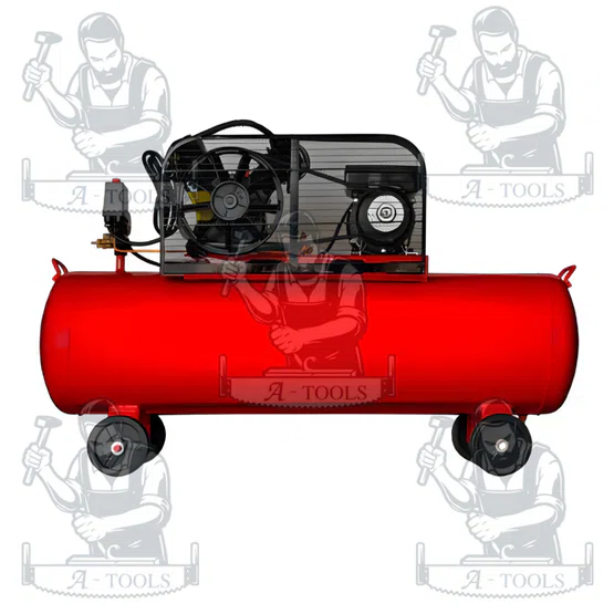 BURKiN รุ่น BT222-110 ปั๊มลมสายพาน 3HP 110L สำหรับร้านซ่อมบำรุงโรงงานขนาดเล็ก งานก่อสร้าง ผลิตลมต่อเนื่อง แข็งแรง ทนทาน 3