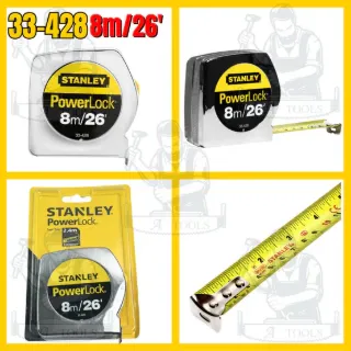 STANLEY ตลับเมตร POWER LOCK ความยาว 3M / 5M / 8M สินค้า 4
