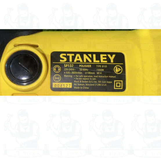 STANLEY เครื่องขัดเงา แบบกลม 180mm. รุ่น SP137-B1 กำลังไฟ 1300วัตต์ ปรับได้6ระดับ รับประกัน2ปี 6