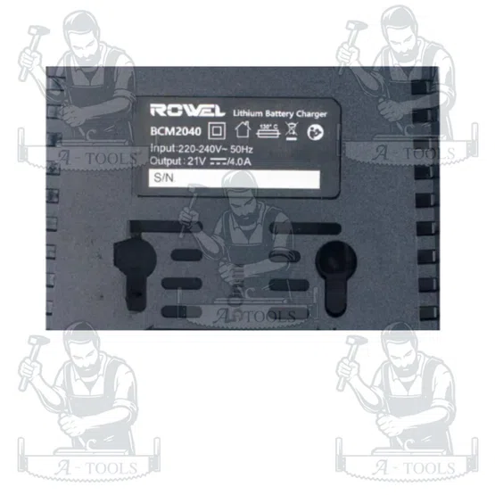 ++ ROWEL แท่นชาร์จ แบตเตอรี่ 20V รุ่น BCM2040 4.0AH 3