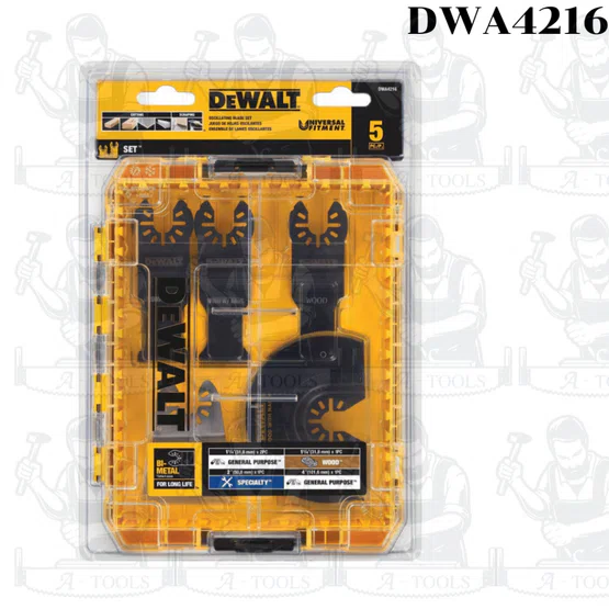 DEWALT ชุดใบตัดเครื่องมือมัลติทูล รุ่น DWA4215 สำหรับตัด เจาะ ขูด เซาะร่อง ใช้กับเครื่องมือสั่นทุกยี่ห้อ ของแท้ 6