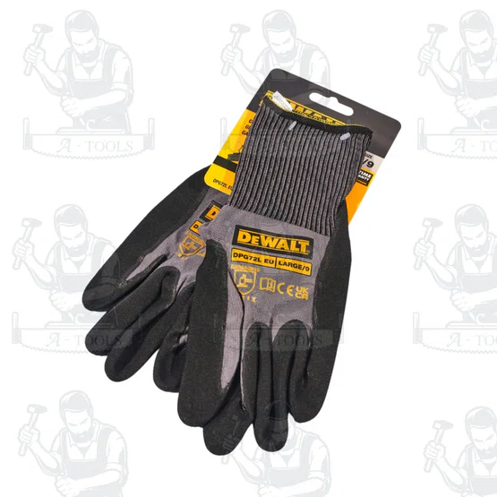 DEWALT ถุงมือทำงานแบบยึดจับทนทานสูง รุ่น DPG72M ไซส์ M / DPG72L ไซส์ L ผ้าไนลอน ระบายอากาศ ต้านทานน้ำมันและน้ำ 5