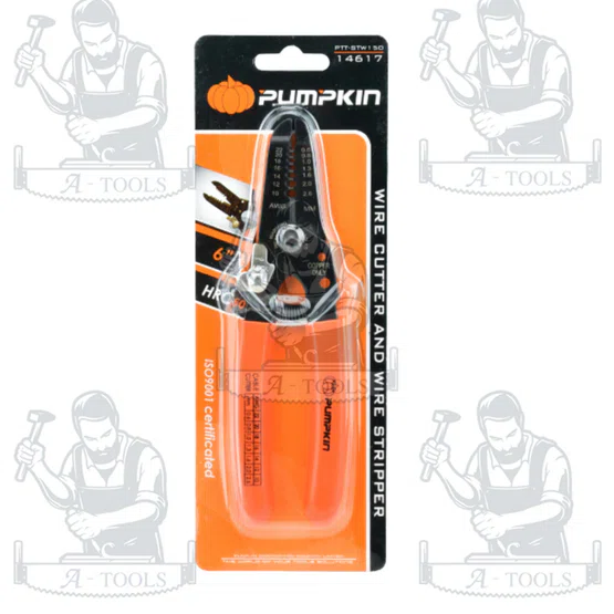 PUMPKIN รุ่น 14617 คีมปลอกตัดสายไฟ 6 นิ้ว PTT-STW150 น้ำหนักเบา สามารถใช้ตัดสายที่มีความแข็ง และทองแดงที่พันเกลียวได้ 4