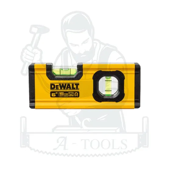 DEWALT ระดับน้ำ แบบพกกระเป๋า Box Beam (ใหม่) รุ่น DWHT42802 ขนาด 6นิ้ว แบบมีแม่เหล็ก น้ำหนักเบา พกง่าย ใช้งานง่าย 5