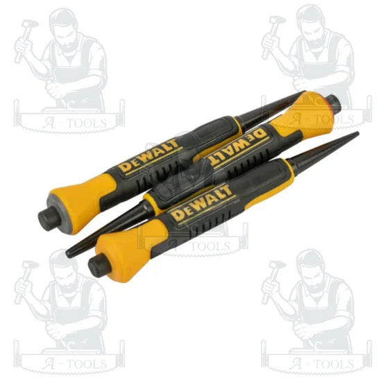DEWALT แท่งตอกตะปู 3 ชิ้น รุ่น DWHT0-58018 (0.8/1.6/2.4) ความยาวรวม 12 ซม. ของแท้ 100% สินค้าพร้อมส่ง 3