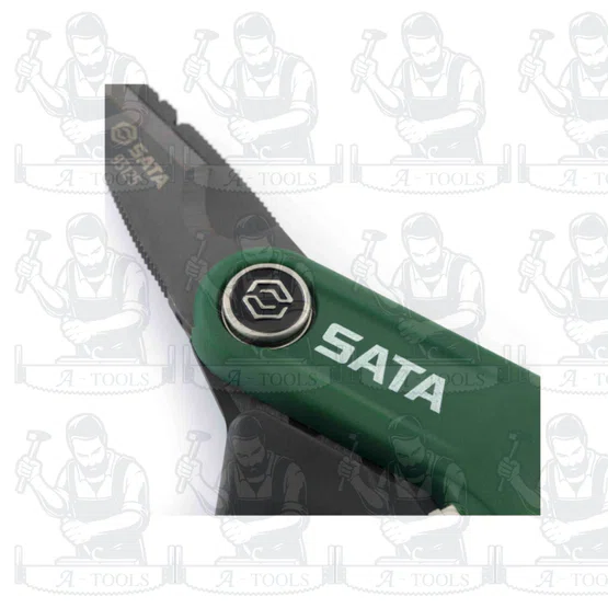 SATA กรรไกรตัดสายไฟอเนกประสงค์ รุ่น 93125 ใบมีดเคลือบไททาเนียมหนา หลังหยักสำหรับการคว้านท่อพลาสติก ของแท้ 4