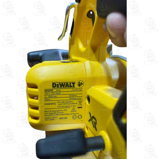 + + DEWALT เลื่อยวงเดือน 7นิ้ว 20V รุ่น DCS570N-B1 (เครื่องเปล่า) DCS570 รับประกัน 3ปี 6