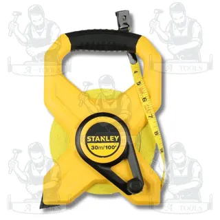 STANLEY เทปวัดสายไฟเบอร์กลาส/สายอ่อน แบบเปลือย STHT34791-8 30M./ STHT34794-8 60M. ตลับเมตรวัดที่ สายวัดที่ 5