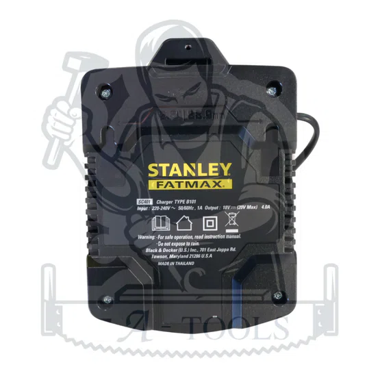 STANLEY แท่นชาร์จ แบตเตอรี่ 20V รุ่น SC200-B1 / SC401-B1 ชาร์จเร็ว 5