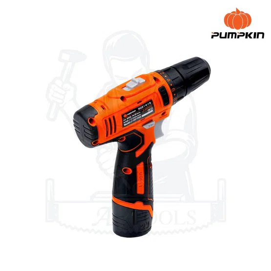 PUMPKIN สว่านไร้สาย พัมคิน รุ่น 50214-15B2 / J-12D1502 3/8" 10mm. (แบต12V 1.5Ah x2ก้อน+ที่ชาร์จ) เจาะเหล็ก/ไม้ ของแท้ 5