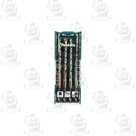 MAKITA ชุดดอกสว่าน แบบ SDS Plus รุ่น D-74728 มากิต้า เจาะปูน (4ดอก/1ชุด) กล่องบรรจุแบบใส **ส่งเร็ว ของแท้100%** 2