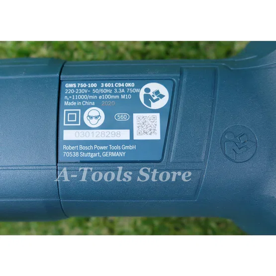 BOSCH เครื่องเจียร์ 4นิ้ว บ๊อซ รุ่น GWS750-100 750W หินเจียร์ 4" ลูกหมู บอซ สวิตช์ข้าง 06013940K0 GWS750 6