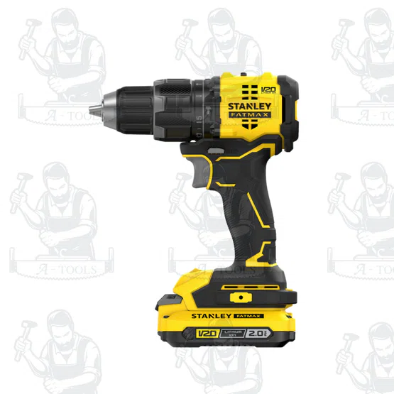 STANLEY รุ่น SBD716D2T-B1 สว่านกระแทกไร้สายไร้แปรงถ่าน V20 มาพร้อมพร้อมแบตเตอรี่ 2AH 2ก้อน และแท่นชาร์จ สินค้า 4
