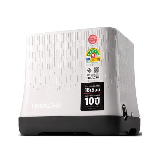 HITACHI WM-P150XX2 NEW ปั๊มถังสี่เหลี่ยม (ฟรีเสื้อ1ตัว) 150วัตต์ แรงดันน้ำคงที่ ปั๊มอัตโนมัติ 2
