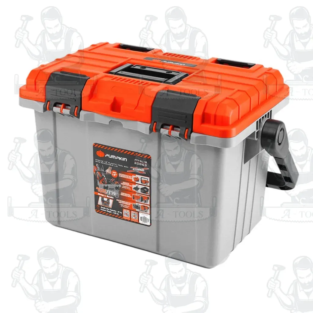 PUMPKIN XTREME 20863 กล่องเก็บเครื่องมือช่างรุ่นถอดฝา ขนาด 18" PTT-RL18 พร้อมช่องเก็บอุปกรณ์ มีตัวล็อกฝา สินค้าพร้อมส่ง รายละเอียด 3