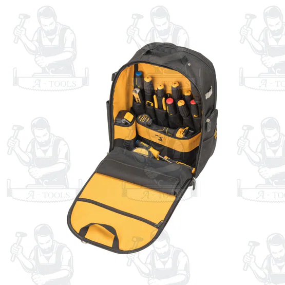 DEWALT รุ่น DWST81690-1 กระเป๋าเป้สะพายบ่า แข็งแรงและกว้างขวางช่วยปกป้องเครื่องมือ อุปกรณ์เสริม และอุปกรณ์อิเล็กทรอนิกส์ 6