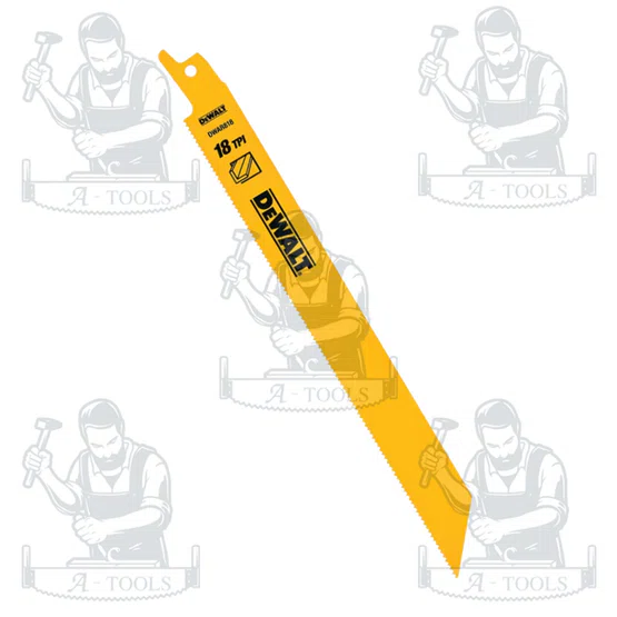 DEWALT ใบเลื่อยชักตัดเหล็ก 8" 18TPI รุ่น DW4821 (5ใบ/แพ็ค) **ส่งเร็ว ของแท้100%** 3