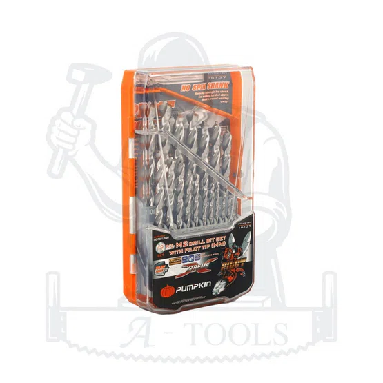 PUMPKIN ชุดดอกสว่าน Pilot Tip M2 19ดอก/ชุด พัมคิน รุ่น 16137 / PTT-M2/19M (มิล) แข็งแรง ทนทาน **ส่งเร็ว ของแท้100%** 4