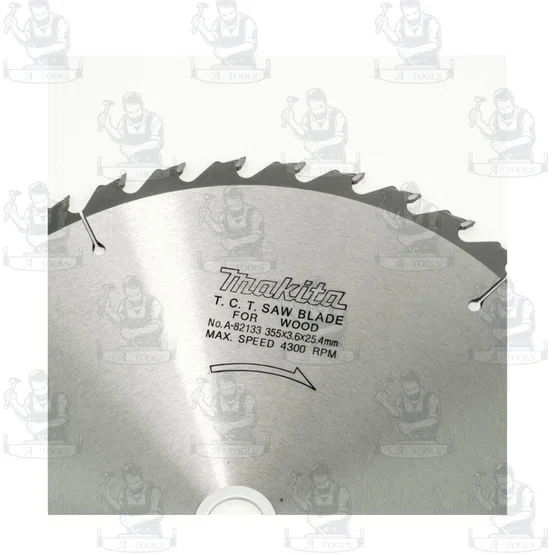 MAKITA ใบเลื่อยวงเดือนคาร์ไบด์สำหรับตัดไม้ 14 นิ้ว 30 ฟัน รุ่น A-82111/A-82133 เส้นผ่านศูนย์กลาง 355 มม. หนา 3.6 มม. ของ 5