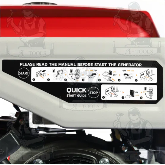 POLO เครื่องปั่นไฟเบนซิน Inverter กำลังไฟ 3.5 กิโลวัตต์ รุ่น รุ่น GT4500I กำลังเครื่องยนต์ 7.5 แรงม้า สตาร์ทมือ (โปโล) 6