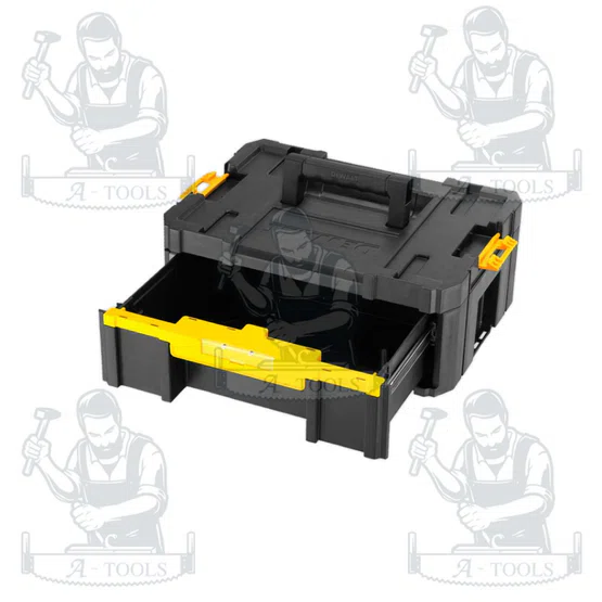 DEWALT กล่องเครื่องมือช่าง แบบลิ้นชัก TSTAK รุ่น DWST1-70705 สามารถวางซ้อนกับกล่อง TSTAKได้ **ส่งเร็ว ของแท้100%** 3