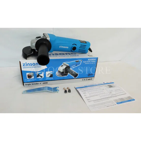 ZINSANO เครื่องเจียร์ ซินซาโน่ รุ่น AG6804 4นิ้ว 680วัตต์ เจียรเหล็ก ตัดเหล็ก ตัดกระเบื้อง ขัดไม้ ลูกหมู หินเจียร์ 2