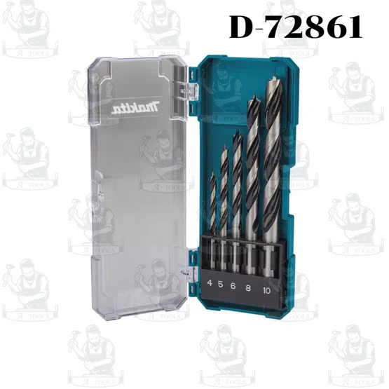 MAKITA ชุดดอกเจาะไม้ 5 ดอก (ขนาด 4-10 มม.) รุ่นD-72861/E-08707 สินค้าคุณภาพ 2
