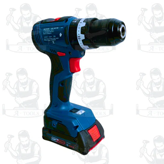 BOSCH สว่านกระแทกไร้สาย รุ่น GSB 18V-65 (แบตGBA 18V 2.0Ah x2 +แท่นชาร์จ) (0.601.9N3.1K0) ของเเท้ รับประกันจากศ 3
