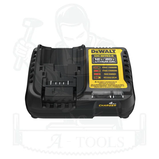 + + DEWALT แท่นชาร์จ รุ่น DCB1104-B1 12-20 โวลต์ Max 4 แอมป์ DCB1104 2
