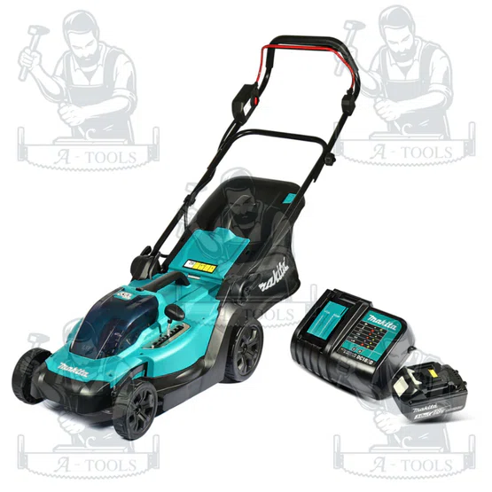 MAKITA รถเข็นตัดหญ้าไร้สาย 18 โวลต์ รุ่น DLM330SF ถังเก็บหญ้า 30 ลิตร พร้อมแบตและแท่นชาร์จ ของแท้ พร้อมส่ง 2