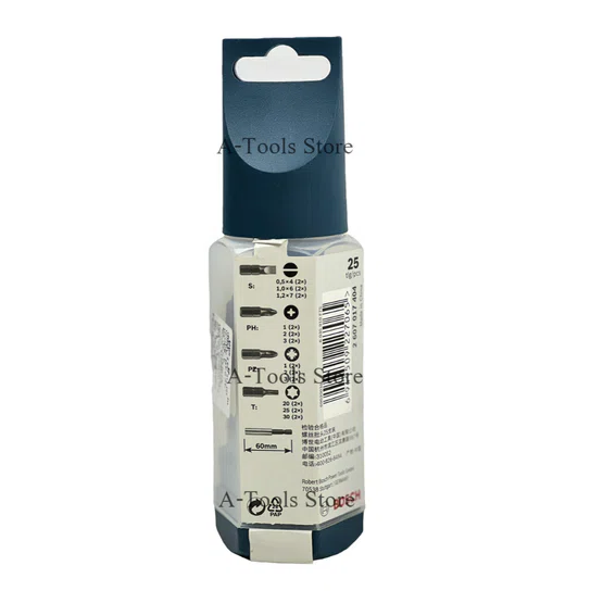 BOSCH ชุดไขควง พร้อมดอกไขควง25ชิ้น Blue Big Bit รุ่น 2607017404 บ๊อซ Screwdriver bit set 6