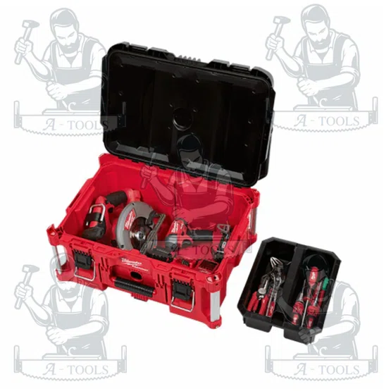 + + Milwaukee PACKOUT กล่องเครื่องมือขนาดใหญ่ Large Tool Box รุ่น 48-22-8425 แข็งแรง ทนทาน 6