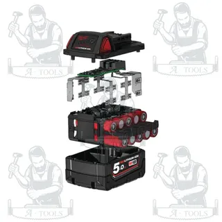 MILWAUKEE แบตเตอรี่ 18โวลต์ รุ่น M18 B5 ความจุ 5.0 Ah 4