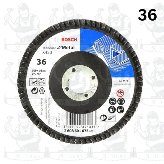 BOSCH จานทรายซ้อน หลังแข็ง รุ่น P36-P40-P60-P80-P100-P120 ทนทาน ไม่หลุดง่าย ให้งานของคุณสวยดูดีมากยิ่งขึ้น ของแท้ พร้อม 2