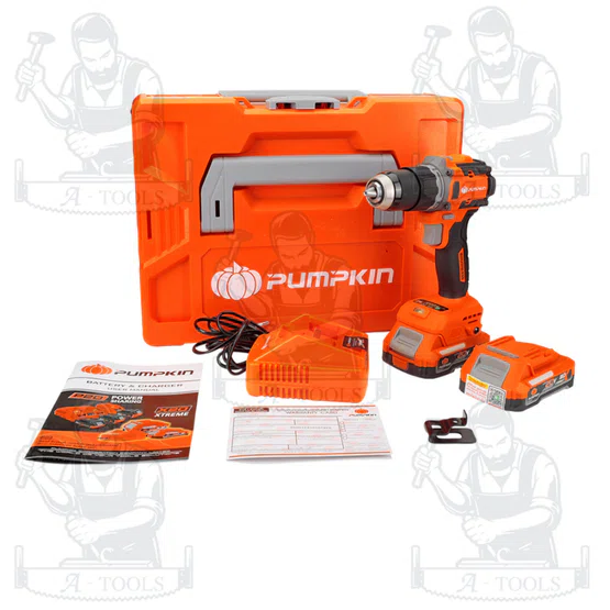 PUMPKIN สว่านกระแทกไร้สาย 60Nm ไร้แปรงถ่าน 13มม 20V INF-13IMDB6-202K-X20/50403 4