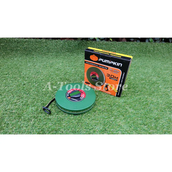 PUMPKIN TOPLON เทปวัดที่ 30เมตร รุ่น BK4030 / 11205 สายใยแก้ว เคลือบด้วยสารพิเศษ ไม่ยืดง่าย ตลับเมตรวัดที่ สายวัดที่ 4