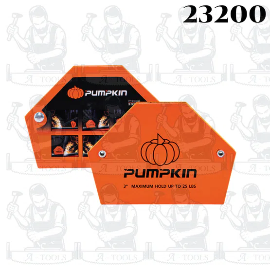 PUMPKIN แม่เหล็กจับฉากหกเหลี่ยมงานเชื่อม รุ่น 23200 3" 25 Lbs / 23201 4" 50 Lbs / 23198 5" 75 Lbs ของแท้ 2