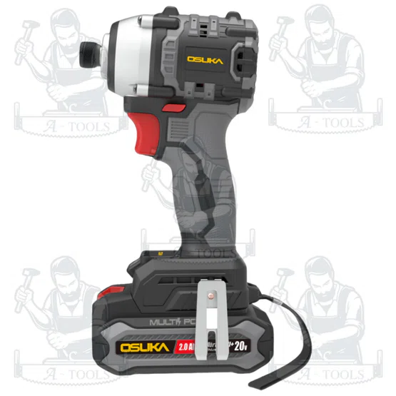 OSUKA ชุดไขควงกระแทกไร้สาย 20V รุ่น OCID821-D1 (แบต20V 2.0Ah x2 +แท่นชาร์จ +ดอกไขควง) 3