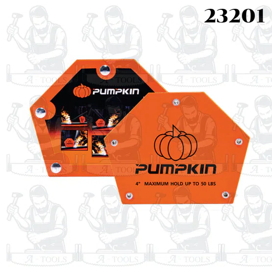 PUMPKIN แม่เหล็กจับฉากหกเหลี่ยมงานเชื่อม รุ่น 23200 3" 25 Lbs / 23201 4" 50 Lbs / 23198 5" 75 Lbs ของแท้ 3