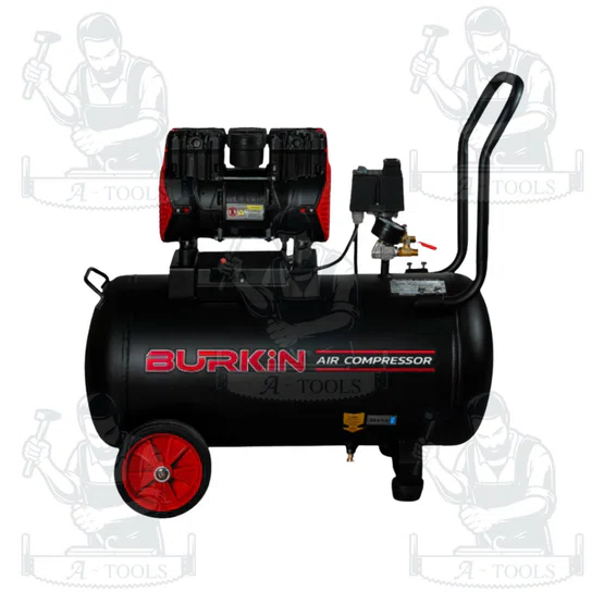 BURKiN รุ่น BG1200-1/50 ปั๊มลมออยล์ฟรี 1200วัตต์ ถัง 50ลิตร ผลิตลมได้ต่อเนื่อง ใช้งานได้สเถียร ไม่มีสะดุด 2