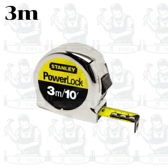 STANLEY ตลับเมตร MICRO POWERLOCK รุ่น 33-523 3m. / 33-553 5m. ขนาดเล็ก ช่วยให้ใช้งานได้สะดวกขึ้น ของแท้ 5