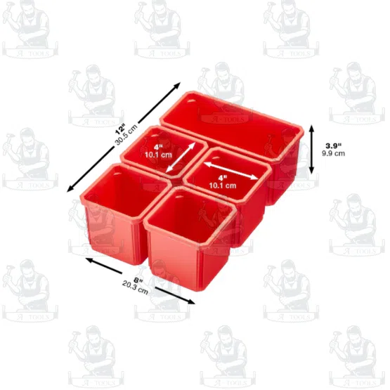 + + Milwaukee กล่องเครื่องมือ PACKOUT Compact Organizer รุ่น 48-22-8435 5