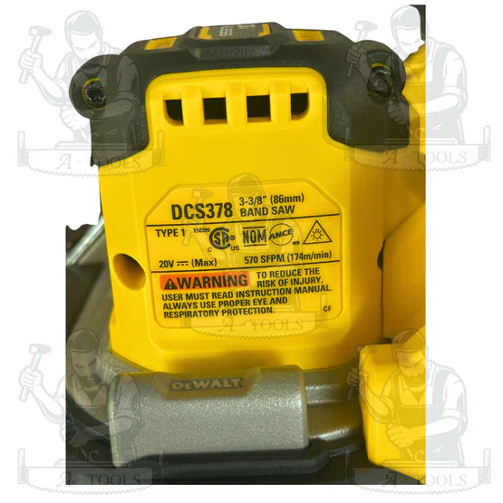 DEWALT เลื่อยสายพาน ไร้สาย 20V รุ่น DCS378B (ตัวเปล่า) รับประกัน3ปี **ส่งเร็ว ของแท้100%** 6