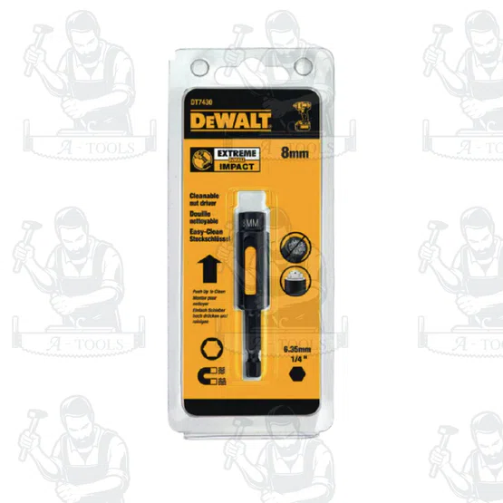 DEWALT รุ่น DT7430-QZ ก้านต่อหัวบ๊อกซ์ 8 มม. รุ่นทำความสะอาดได้ รองรับแรงบิด แรงกระแทกสูง สินค้าพร้อมส่ง 3